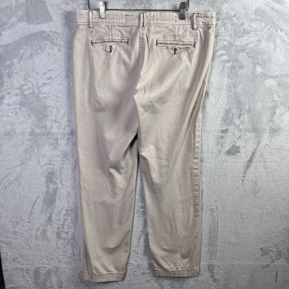 Pilcro and the Letterpress Hyphen Fit Jeans Women's 29* Beige Khaki Embroidered - Picture 2 of 16